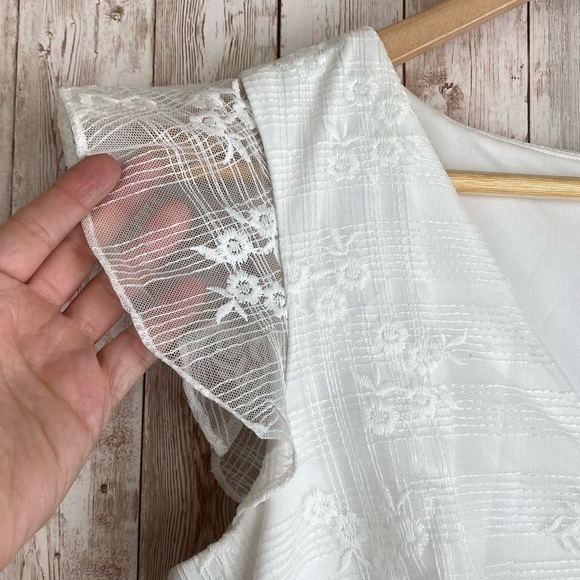 Adrianna Papell Plaid‎ Ditsy V Neck A Line Midi Dress Size 10 - Picture 5 of 14